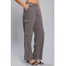 Full-length Tencel Pants With Cargo Pockets