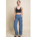 Full-length Tencel Pants With Cargo Pockets