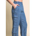 Full-length Tencel Pants With Cargo Pockets