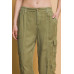 Full-length Tencel Pants With Cargo Pockets