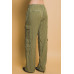 Full-length Tencel Pants With Cargo Pockets
