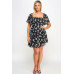 Plus Size Floral Chiffon Dress
