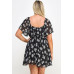 Plus Size Floral Chiffon Dress