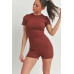 Solid Color Bodycon  Jumpsuit