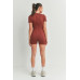 Solid Color Bodycon  Jumpsuit