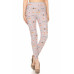 Teepee Print, High Rise, Fitted Leggings, With An Elastic Waistband