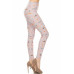 Teepee Print, High Rise, Fitted Leggings, With An Elastic Waistband