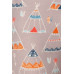 Teepee Print, High Rise, Fitted Leggings, With An Elastic Waistband