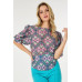 Puff Sleeve Multi-print Top