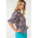 Puff Sleeve Multi-print Top