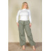 Plus Size Drawstring Waist Parachute Pants
