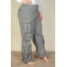 Plus Size Flap Pockets Drawstring Ruched Parachute Pants