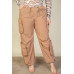 Plus Size Flap Pockets Drawstring Ruched Parachute Pants