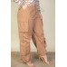 Plus Size Flap Pockets Drawstring Ruched Parachute Pants