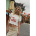 My Own Muse Vintage Wash Cropped Graphic Tee