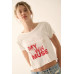 My Own Muse Vintage Wash Cropped Graphic Tee