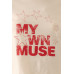 My Own Muse Vintage Wash Cropped Graphic Tee