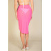 Sexy Sheer Mesh Drawstring Ruched Skirt