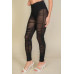 Ruched Poly Mesh Leggings