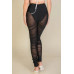 Ruched Poly Mesh Leggings