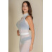 Mesh Mock Neck Sleeveless Top