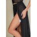 High Split Mesh Sheer Maxi Skirt