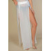 High Split Mesh Sheer Maxi Skirt