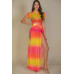 High Split Mesh Sheer Maxi Skirt
