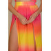 High Split Mesh Sheer Maxi Skirt