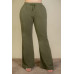 Plus Size Drawstring Waist Slant Pocket Sweatpants