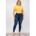 Plus Size Ribbed Short Sleeve Bodysuit