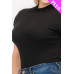 Plus Size Ribbed Short Sleeve Bodysuit