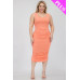 Plus Size Square Neck Ruched Bodycon Midi Dress