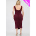 Plus Size Square Neck Ruched Bodycon Midi Dress
