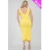 Plus Size Square Neck Ruched Bodycon Midi Dress
