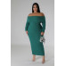 Off Shoulders Stretch Dress