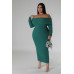 Off Shoulders Stretch Dress