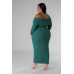 Off Shoulders Stretch Dress