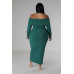 Off Shoulders Stretch Dress