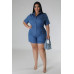 Semi-stretch Romper