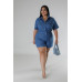 Semi-stretch Romper