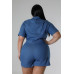 Semi-stretch Romper