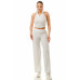 Crinkle Wide Pants Set Zipper