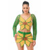 Crochet Skirt Set Sunflower