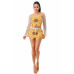 Crochet Skirt Set Sunflower