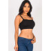 Ribbed Knit Cami Crop Top