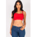 Ribbed Knit Cami Crop Top