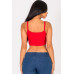 Ribbed Knit Cami Crop Top