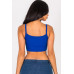 Ribbed Knit Cami Crop Top