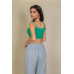 Ribbed Knit Cami Crop Top